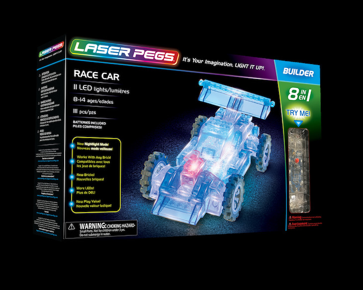 laser pegs race car